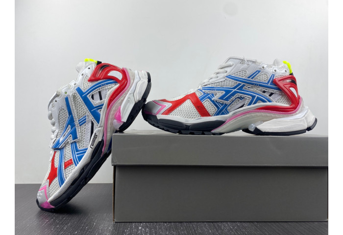 Ba*len*cia*ga runner white blue red 677402-w3rb6-9645