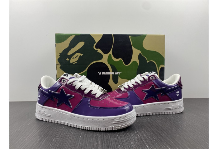 A Bathing Ape Sk8 Sta Low Color Camo Combo Purple BA1H20191046