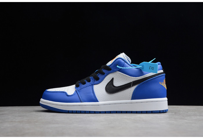 Jordan 1 Low Hyper Royal Orange Peel 553558-401