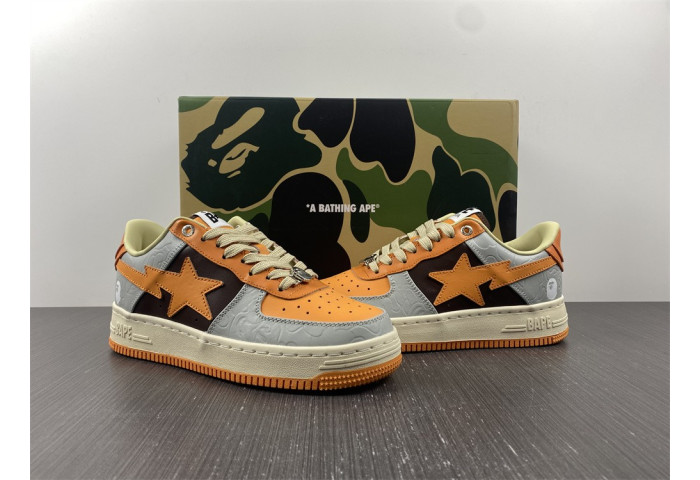 A Bathing Ape Sk8 Sta Low Orange BA1H70191002
