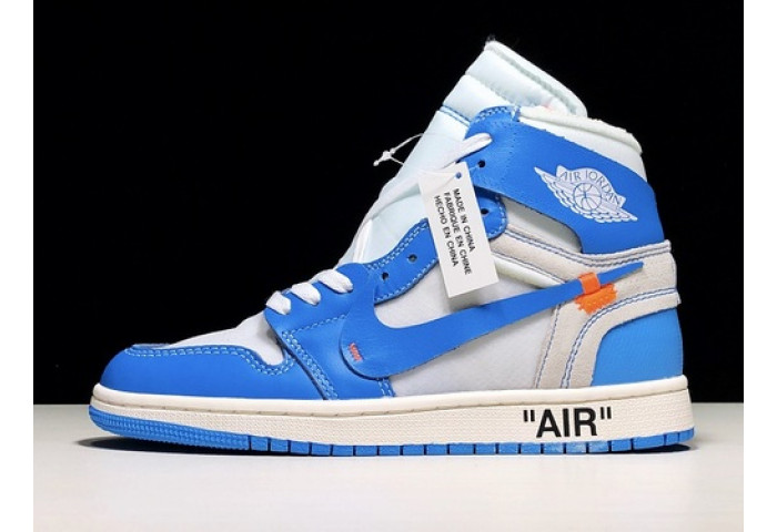 Jordan 1 Retro High Off-White University Blue “UNC” AQ0818-148
