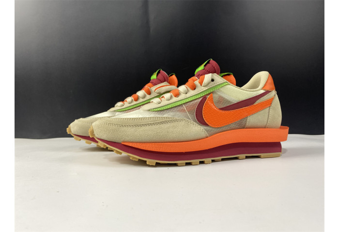 Nike LDWaffle CLOT sacai Net Orange Blaze DH1347-100