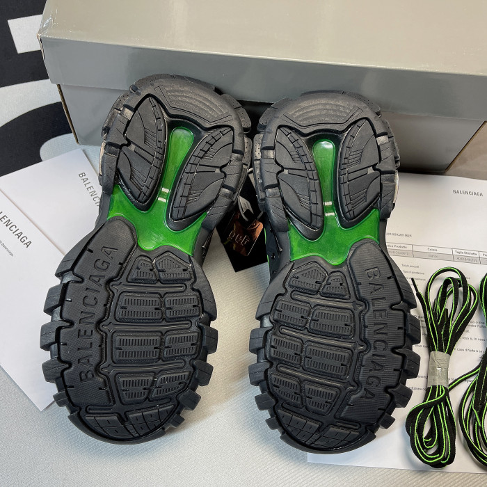 BL TESS S. GOMMA TREK LOW SNEAKERS BLACK GREEN 11607