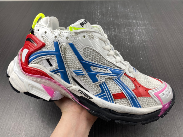 Ba*len*cia*ga runner white blue red 677402-w3rb6-9645