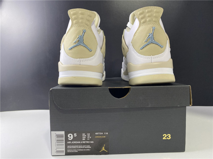 Jordan 4 Retro Sand 2017 (GS) 487724-118