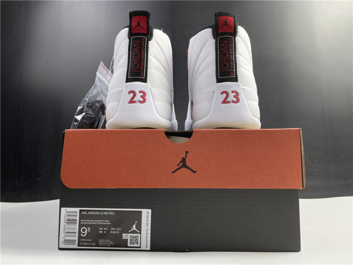 JORDAN 12 White flame red CT8013-106