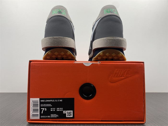 Clot X Sacai X Nike LDWaffle Cool Grey