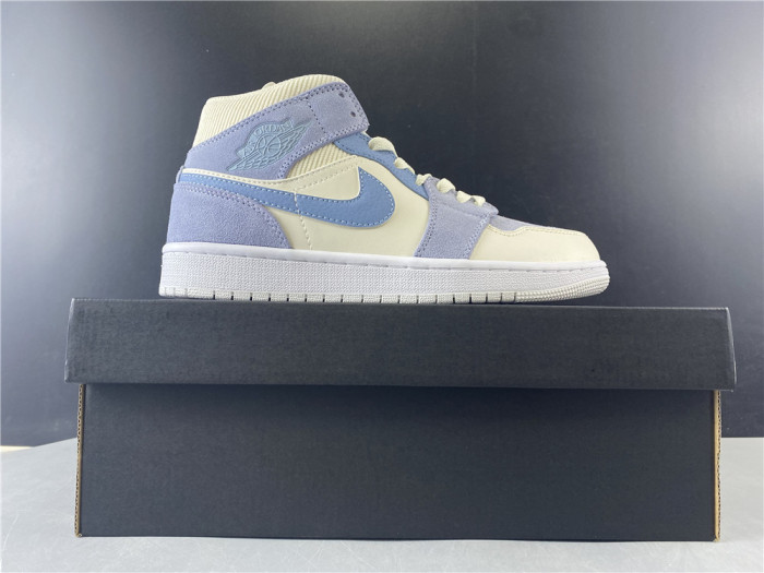 Jordan 1 Mid Mixed Textures Blue DA4666-100