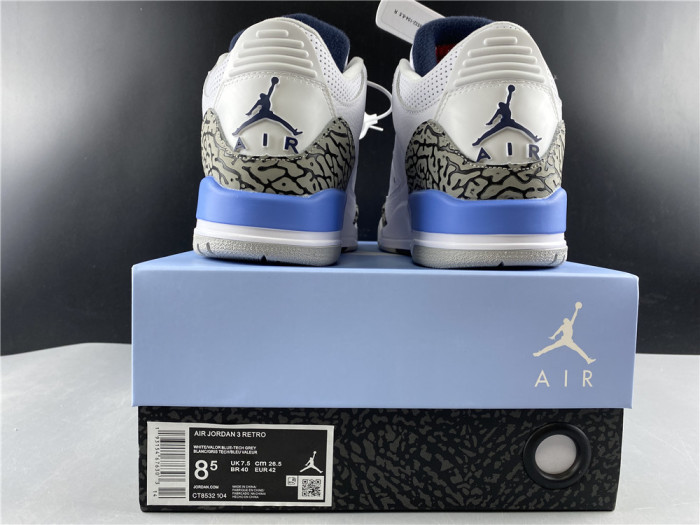Jordan 3 Retro UNC (2020) CT8532-104