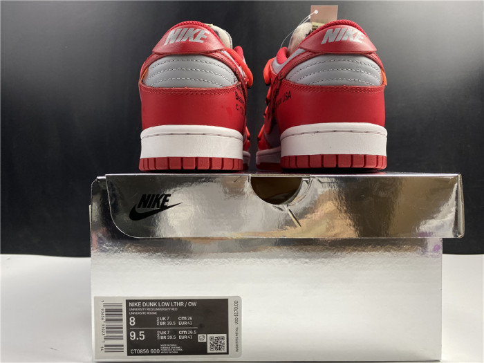 Nike Dunk Low Off-White University Red CT0856-600