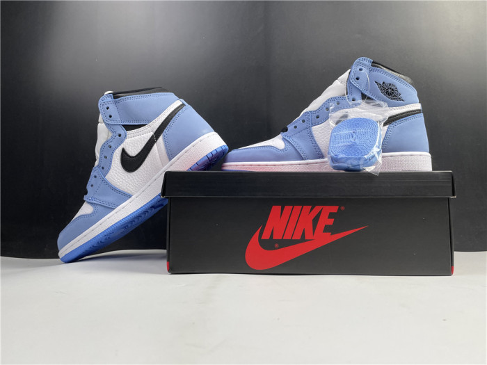 Jordan 1 Retro High White University Blue Black 555088-134