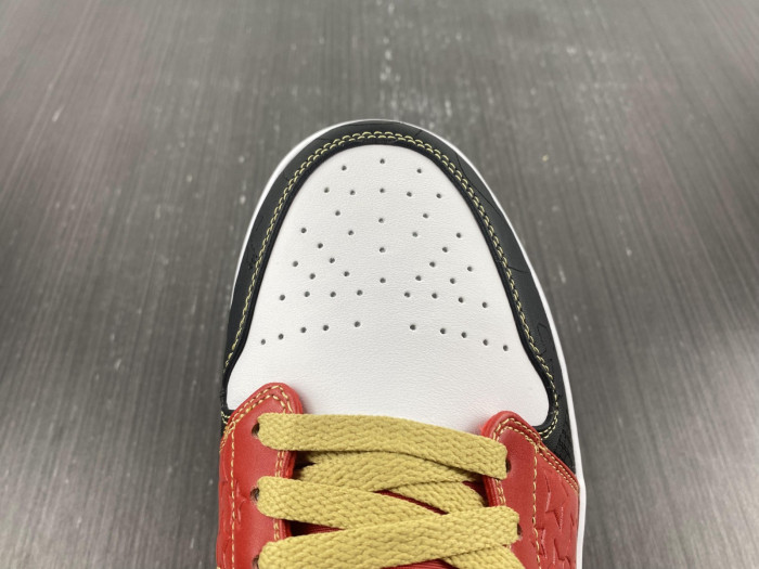 Jordan 1 Mid XQ White Black Sport Red DV0576-176