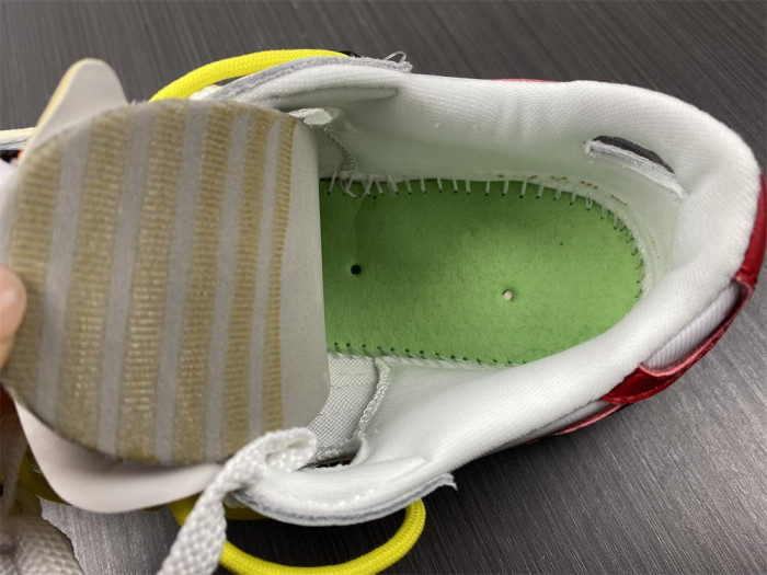 Off-White x Nike Blazer Low in White and University Red DH7863-100