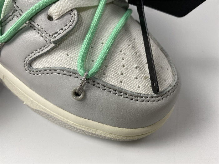 OFF-WHITE X NIKE SB DUNK LOW 04 OF 50 OW WHITE GREY GREEN DM1602-114