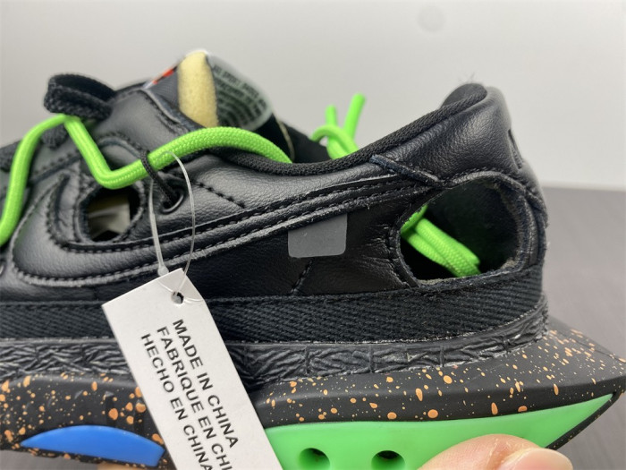 Off-White x Nike Blazer Low Black Green DH7863-001