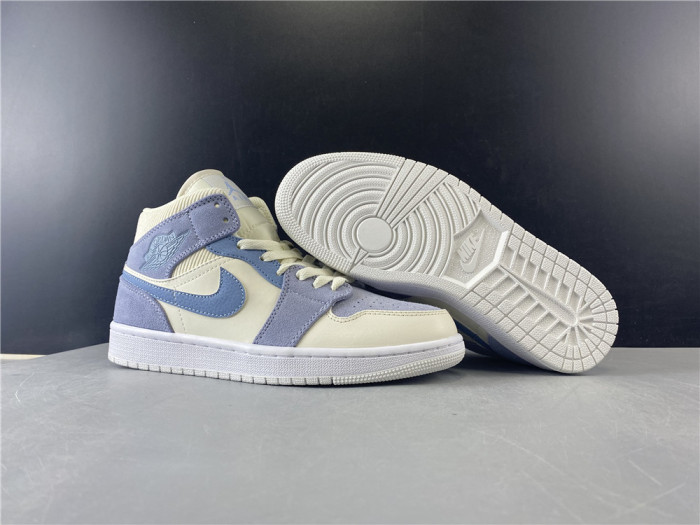 Jordan 1 Mid Mixed Textures Blue DA4666-100