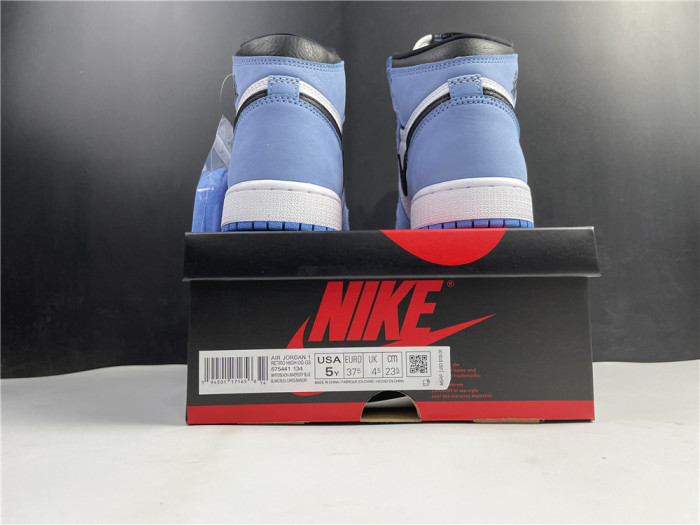Jordan 1 Retro High White University Blue Black 555088-134