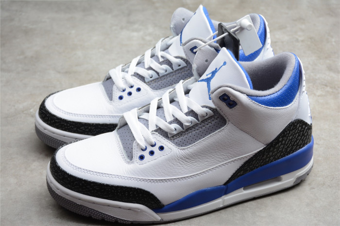 Jordan 3 Retro White/Royal Blue CT8532-145