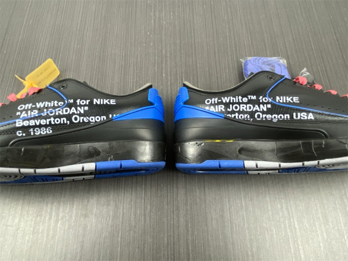 Jordan 2 Retro Low SP Off-White Black Blue DJ4375-004