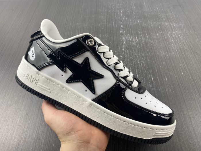 A BATHING APE BAPE STA LOW BLACK 001FWH701001_BLK_A