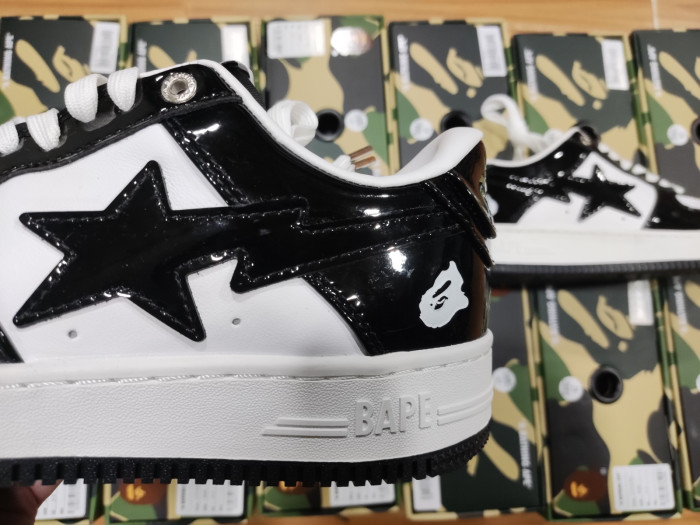 A BATHING APE BAPE STA LOW BLACK 001FWH701001_BLK_A