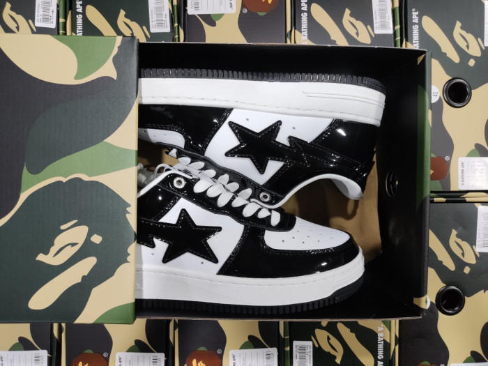 A BATHING APE BAPE STA LOW BLACK 001FWH701001_BLK_A