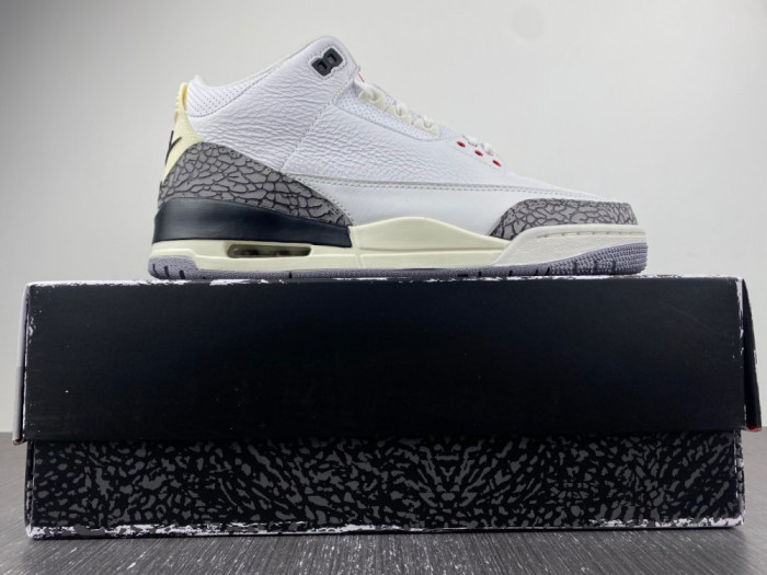AIR JORDAN 3 WHITE CEMENT REIMAGINED SHOES DN3707-100
