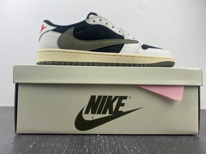 TRAVIS SCOTT X AIR JORDAN AIR JORDAN 1 RETRO LOW OG OLIVE DZ4137-106