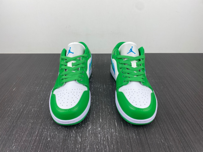 Air Jordan 1 Low White Green Blue DC0774-30418