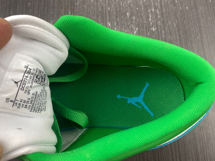 Air Jordan 1 Low White Green Blue DC0774-30418