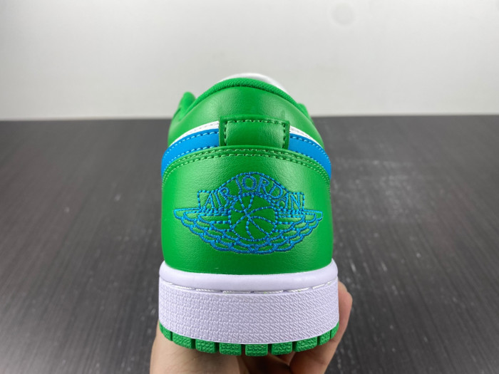 Air Jordan 1 Low White Green Blue DC0774-30418