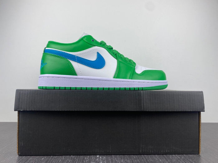 Air Jordan 1 Low White Green Blue DC0774-30418