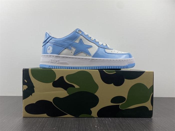 A Bathing Ape SK8 Sta  Low Blue BA1H70191001