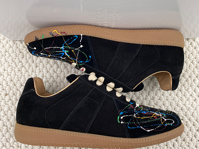 ma*s*n Ma*i*la calfskin sneakers