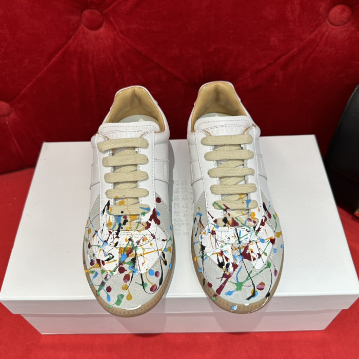 ma*s*n Ma*i*la calfskin sneakers