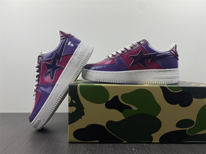 A Bathing Ape Sk8 Sta Low Color Camo Combo Purple BA1H20191046