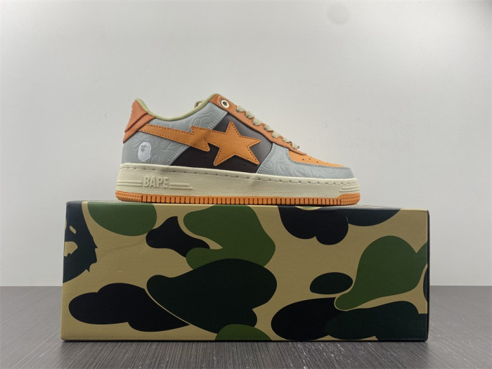A Bathing Ape Sk8 Sta Low Orange BA1H70191002