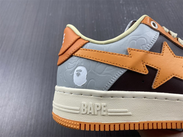 A Bathing Ape Sk8 Sta Low Orange BA1H70191002