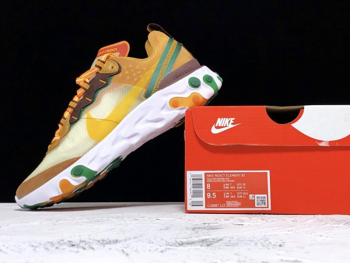 Nike React Element 87 Orange Peel CJ6897-113