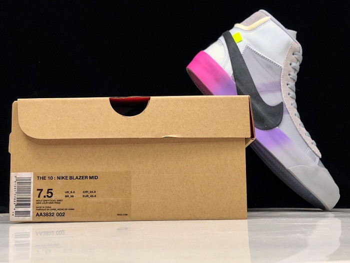 Nike Blazer Mid Off-White Wolf Grey Serena "Queen" AA3832-002
