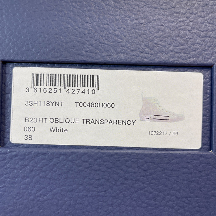 B23 OBLIQUE HIGH TOP SNEAKERS T00480H080