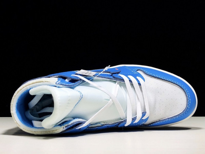 Jordan 1 Retro High Off-White University Blue “UNC”  AQ0818-148