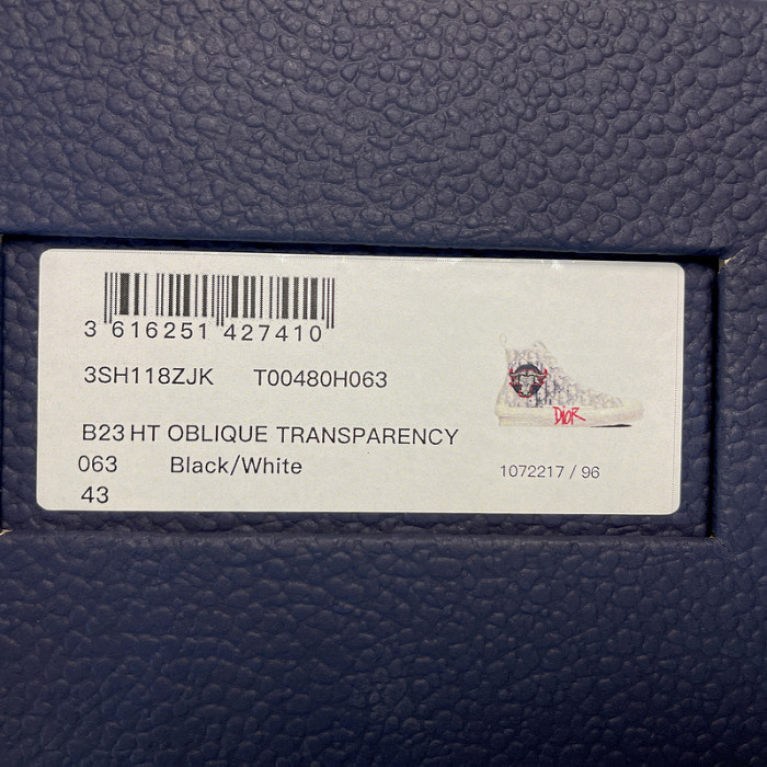 B23 OBLIQUE HIGH TOP SNEAKERS T00480H082