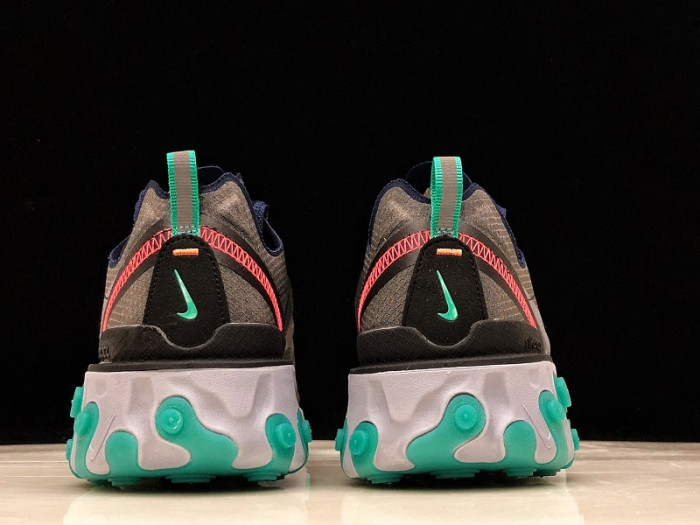 Nike React Element 87 Black Neptune Green AQ1090-005