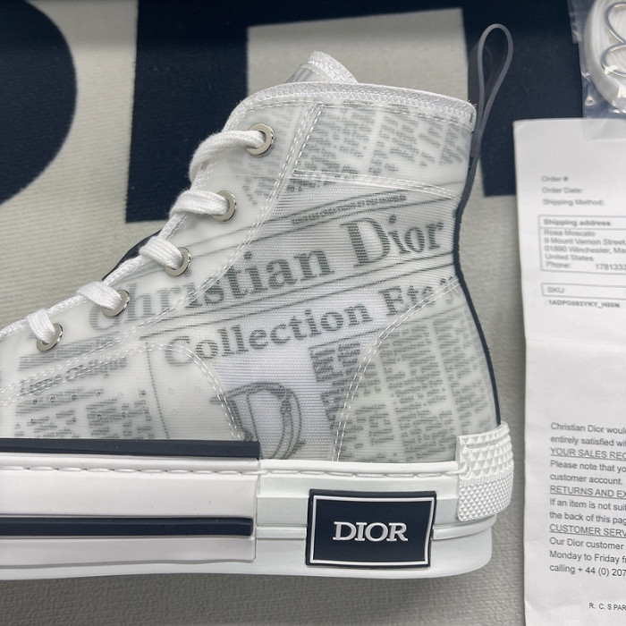 B23 OBLIQUE HIGH TOP SNEAKERS T00480H078