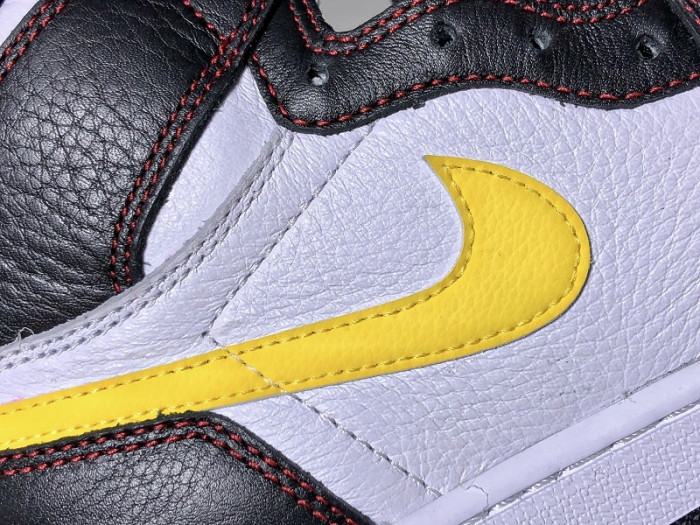 Jordan 1 Retro High Defiant White Black Gym Red CD6579-071