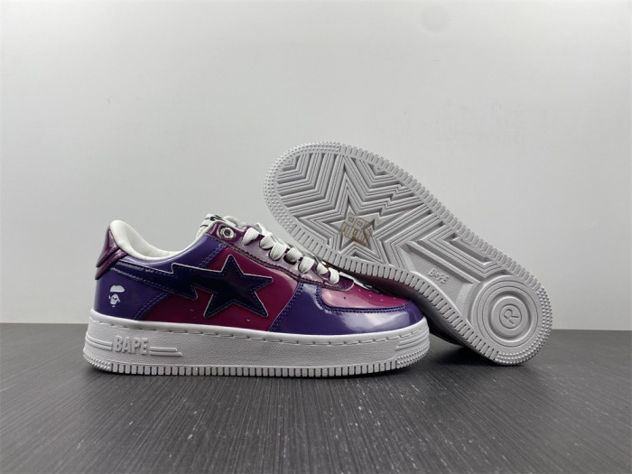 A Bathing Ape Sk8 Sta Low Color Camo Combo Purple BA1H20191046