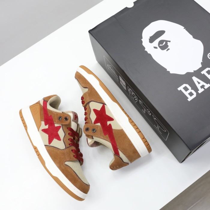 A Bathing Ape Sk8 Sta Wheat Red BA001FWG701030X