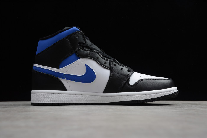 Jordan 1 Mid White Black Royal 554724-140