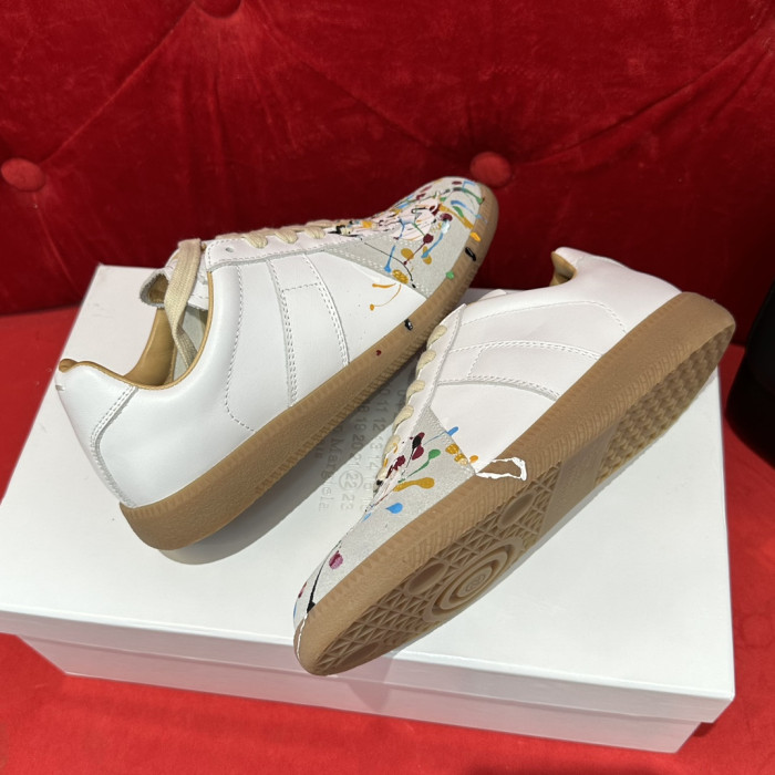 ma*s*n Ma*i*la calfskin sneakers